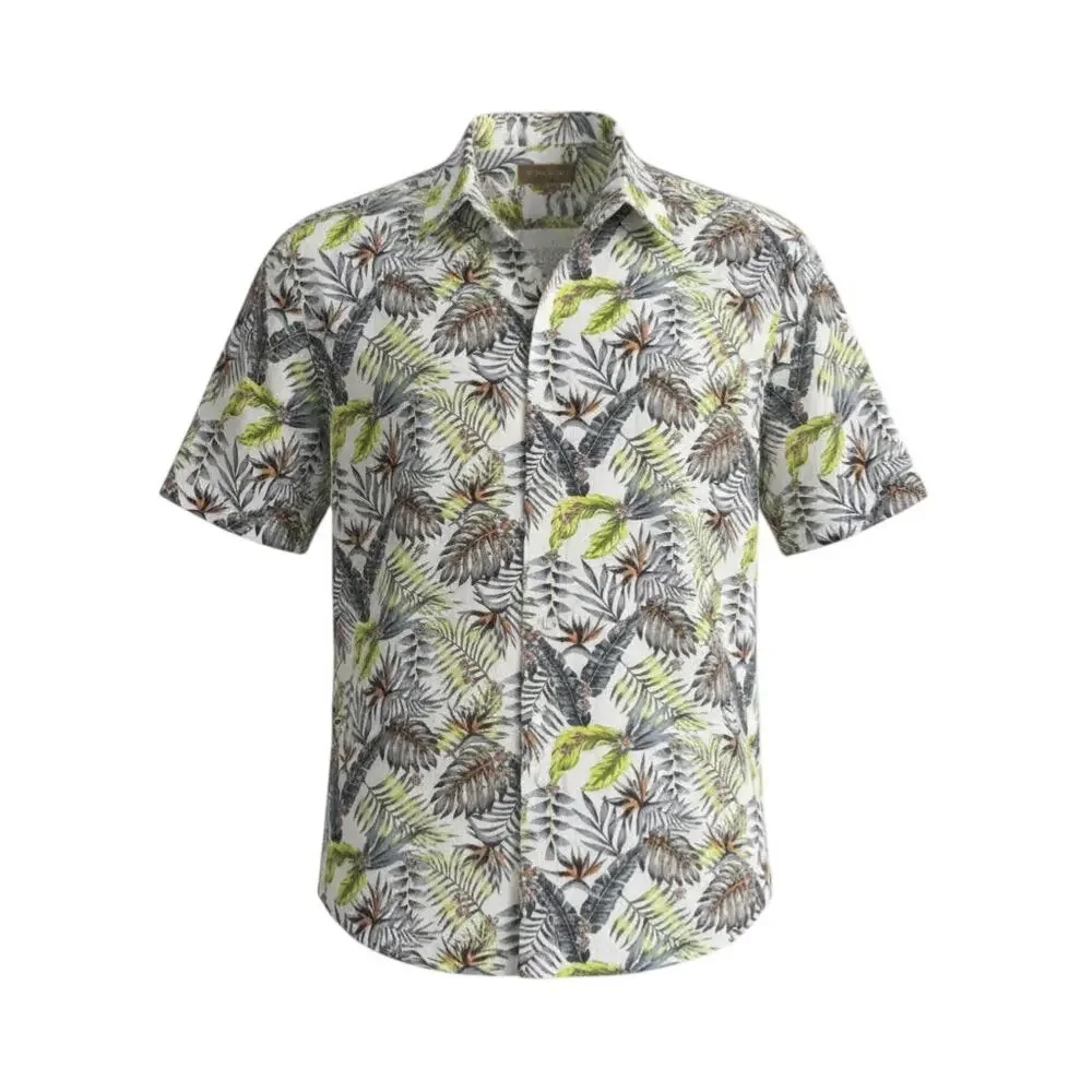 Ariat Tropical Print Button Shirt L Resort Coastal Vacation Style - Picture 2 of 5